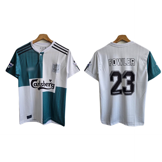 Liverpool 1995/96 away jersey half sleeve polo type - P795 ms retro store