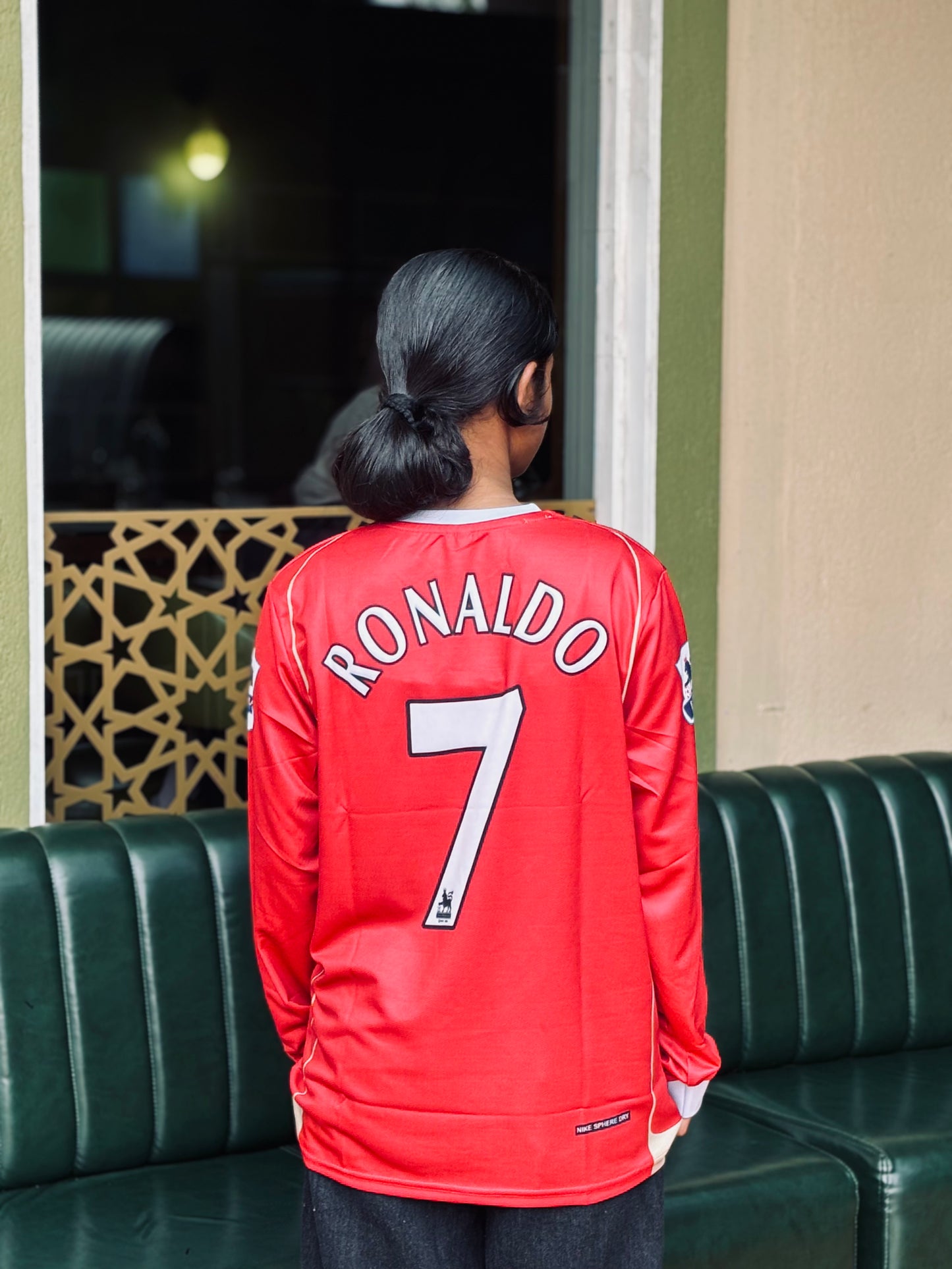 Manchester united 2006/07 home full sleeve jersey Ronaldo p3