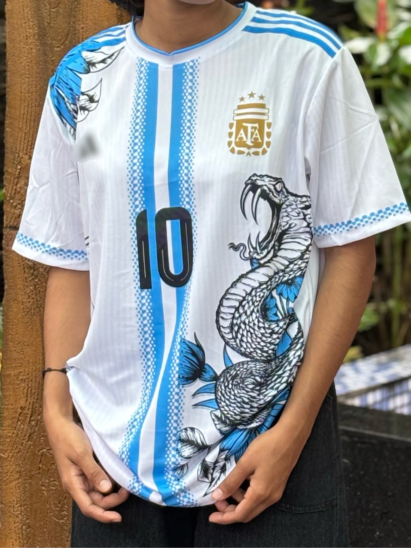 Argentina dragon edition jersey messi embroidery - ms retro store