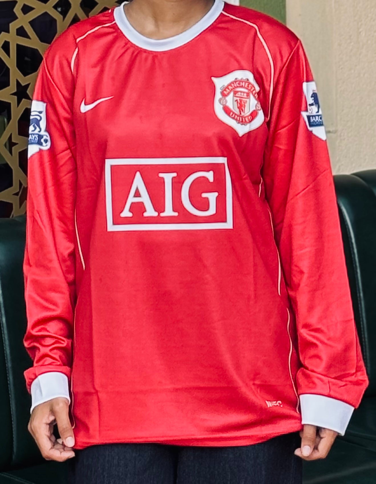 Manchester united 2006/07 home full sleeve jersey Ronaldo - p3 - ms retro store
