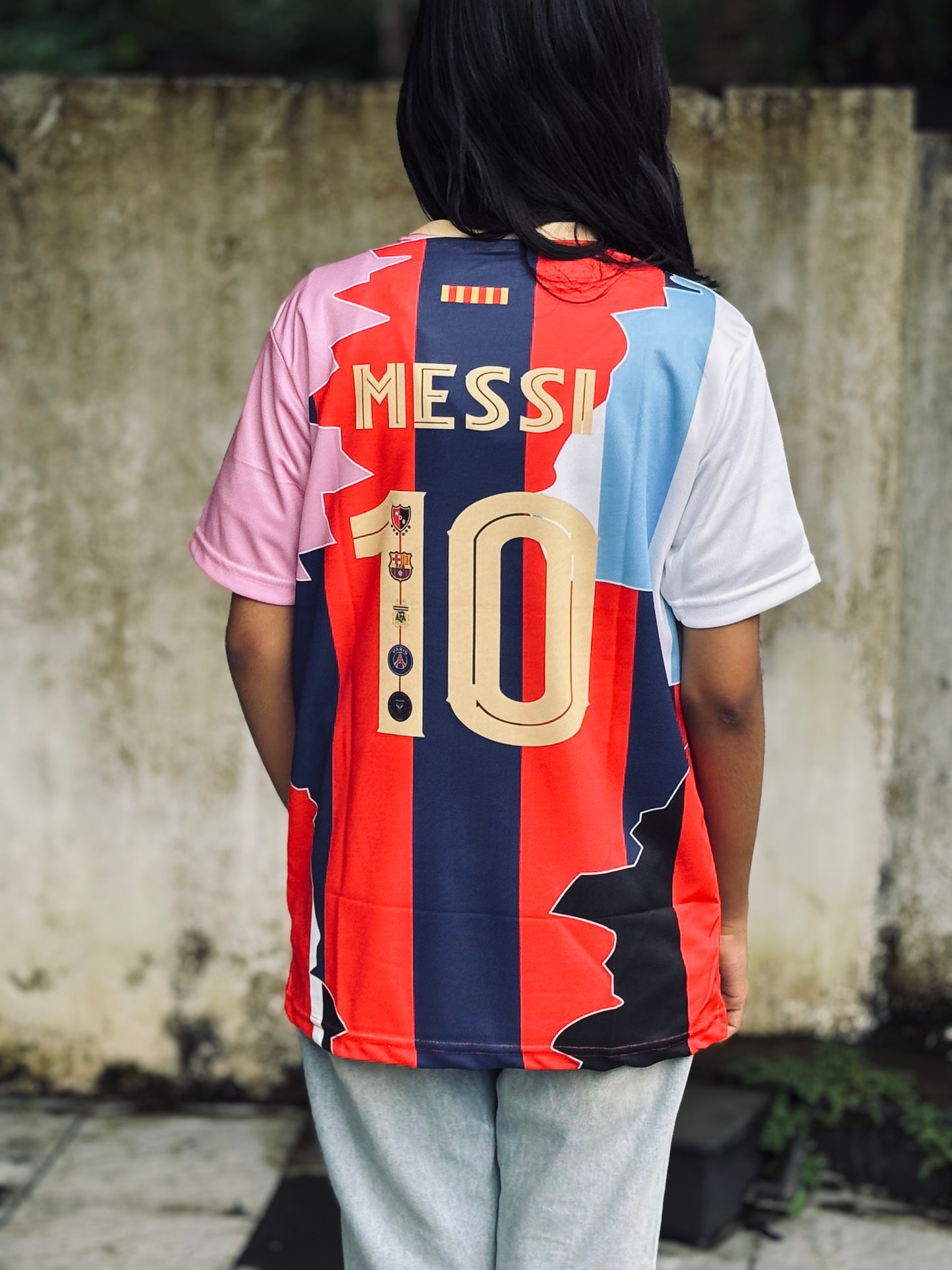 Leo messi all time club jersey embroidery Limited edition