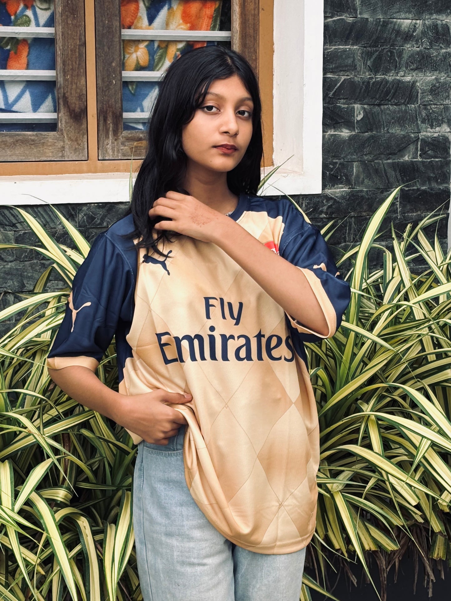 Arsenal 2015-16 away jersey ozil P407 - ms retro store