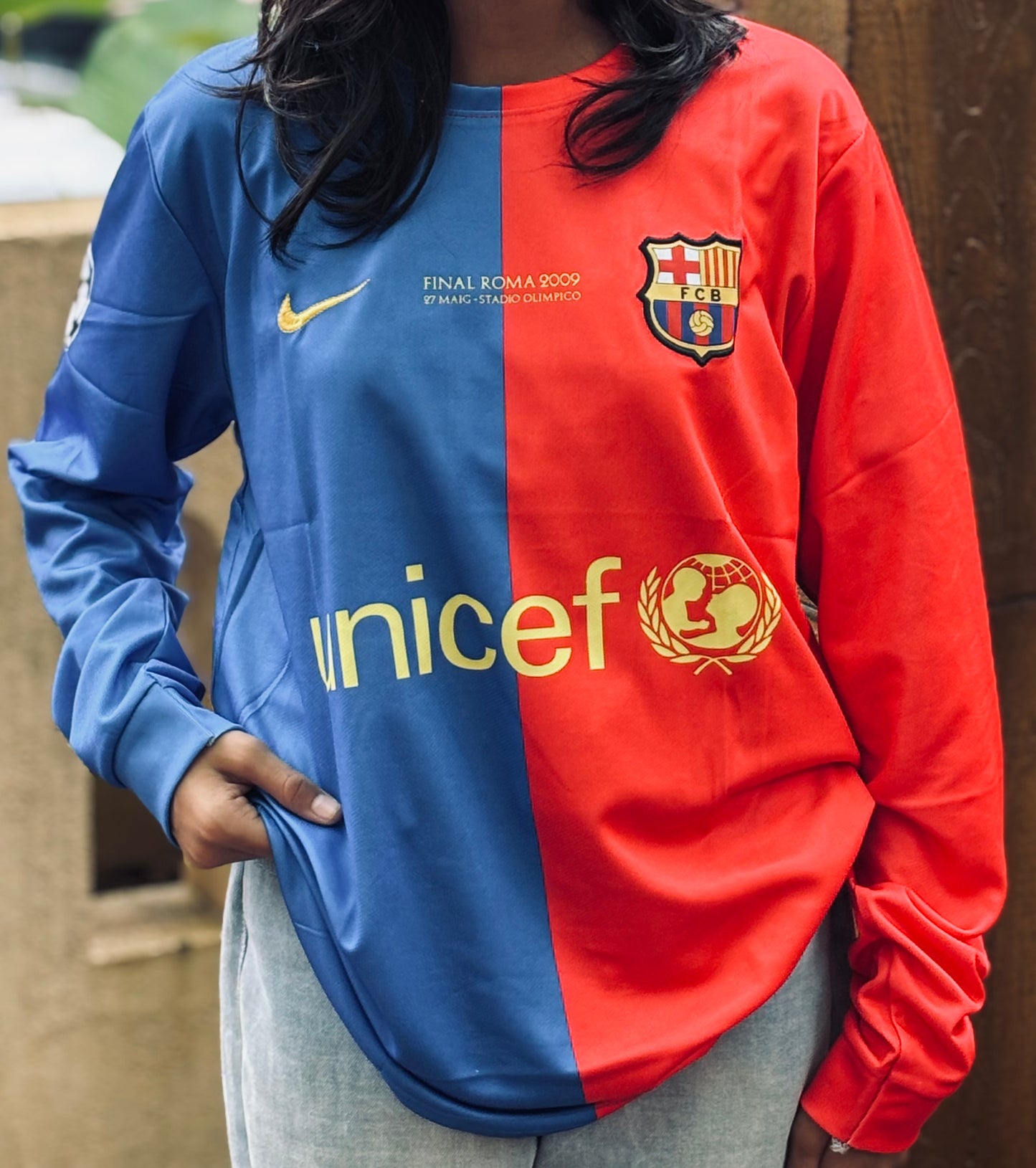 Messi 2009 Barcelona full sleeve embroidery p21