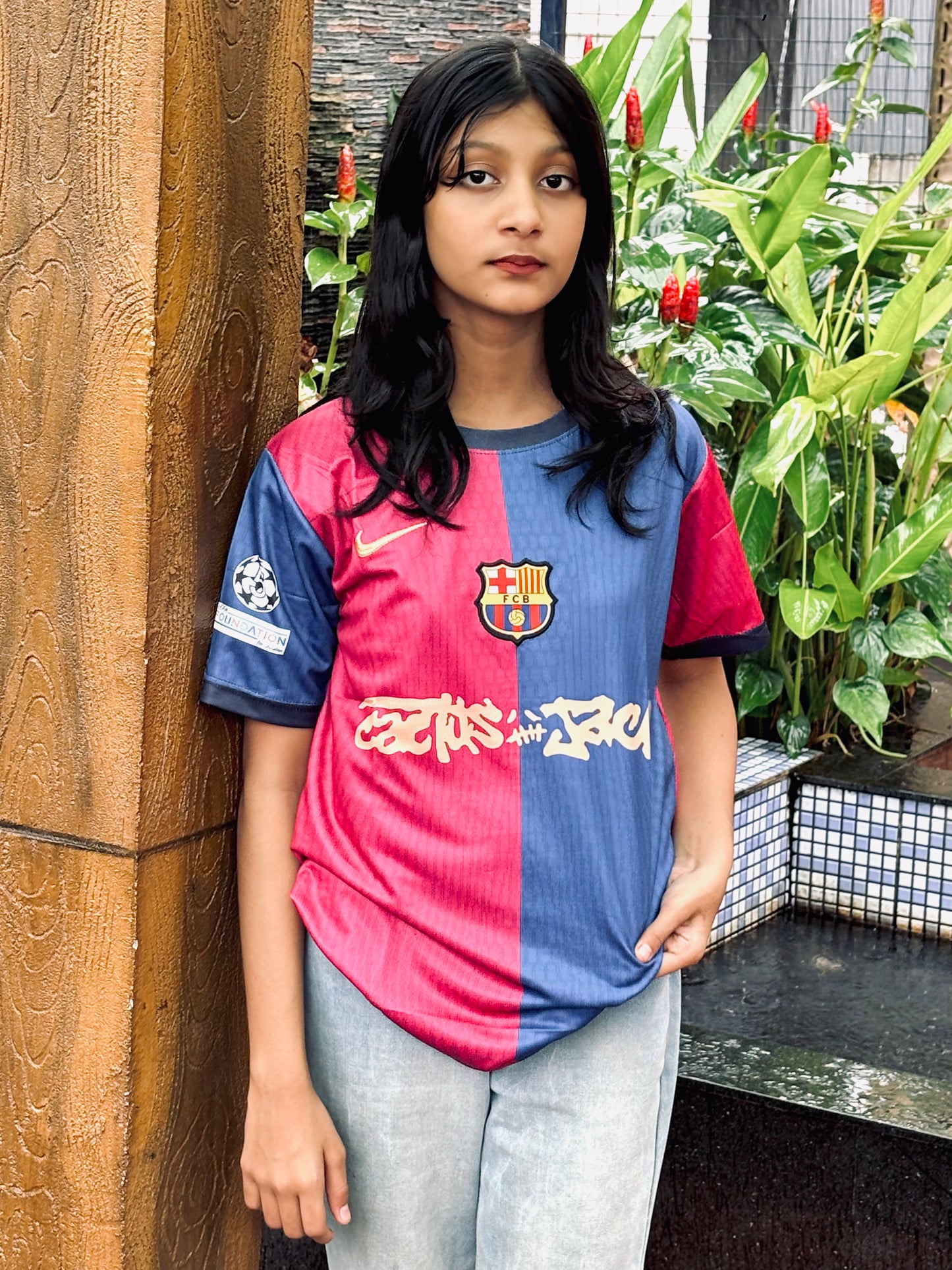 Barcelona x travis scott jersey home  - ms retro store