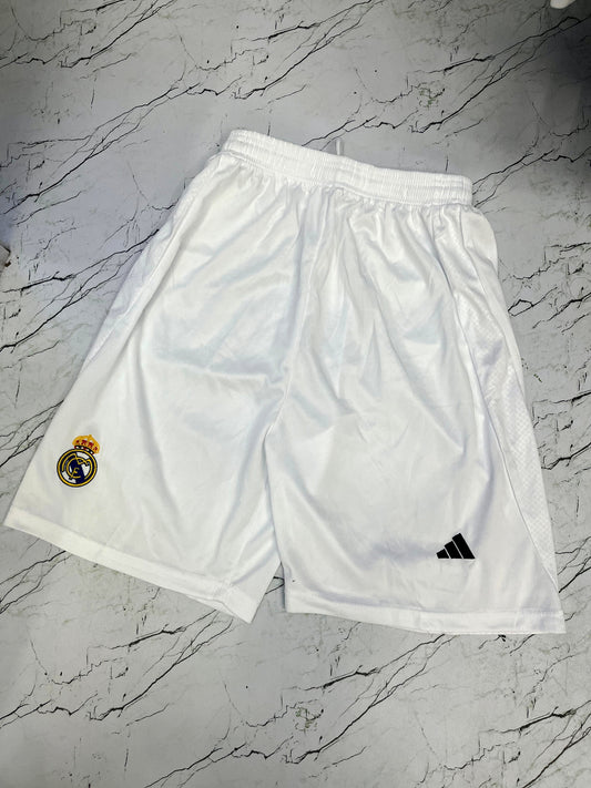 Premium first quality Real Madrid  White   Shorts - Ms Retro Store